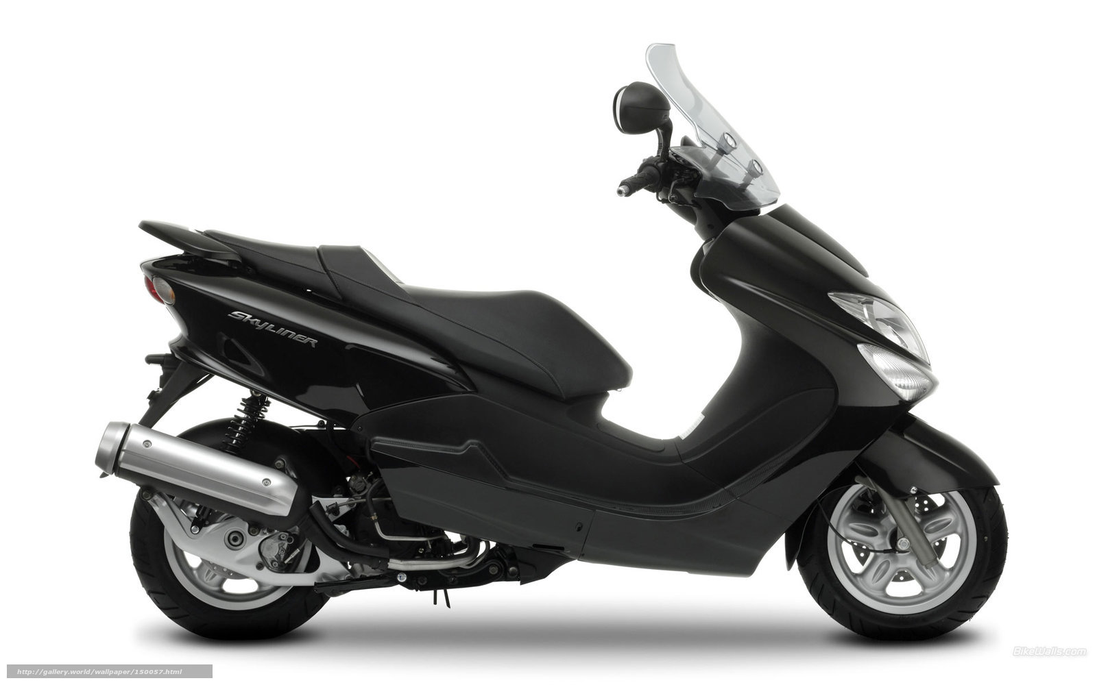Black scooter side profile