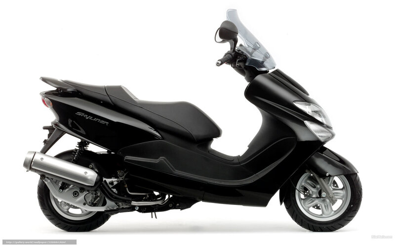 Black scooter side profile