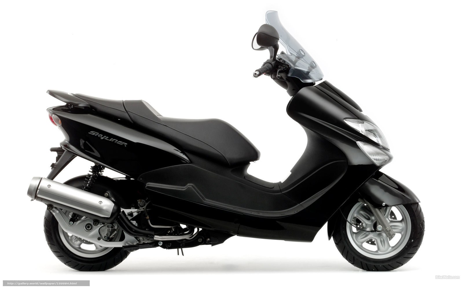 Black scooter side profile