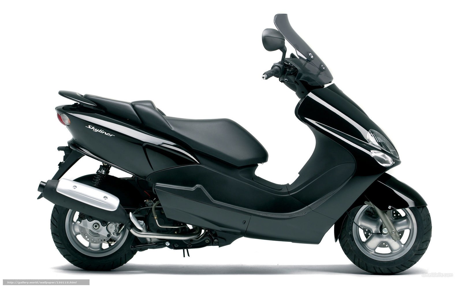 Black scooter side profile