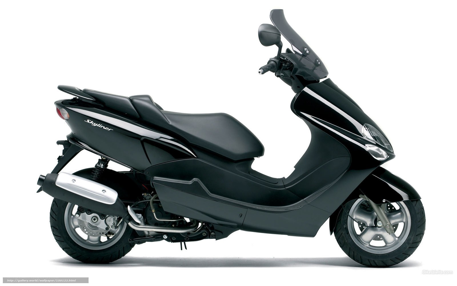 Black scooter side profile