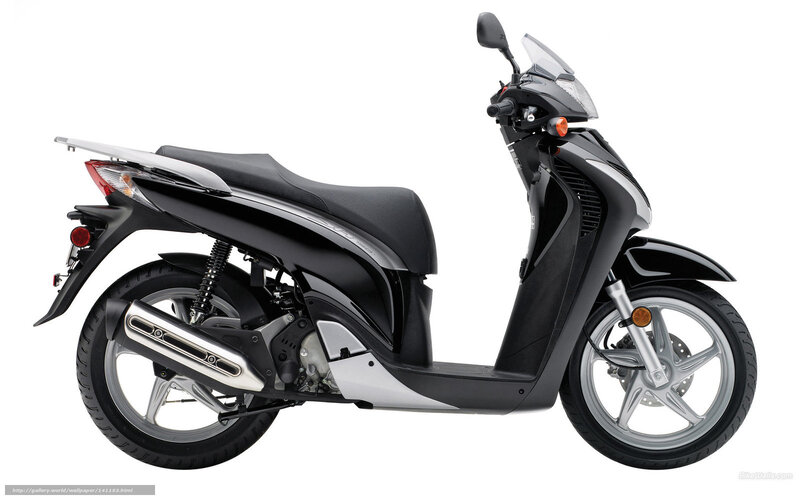black scooter side profile