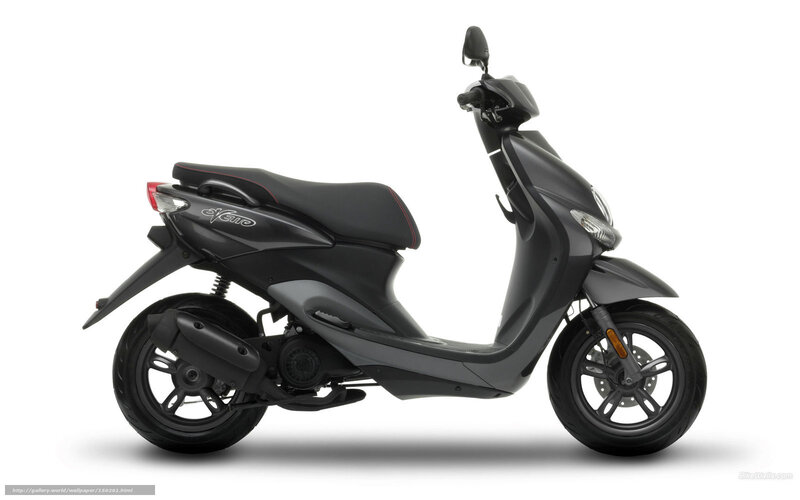 black scooter side profile