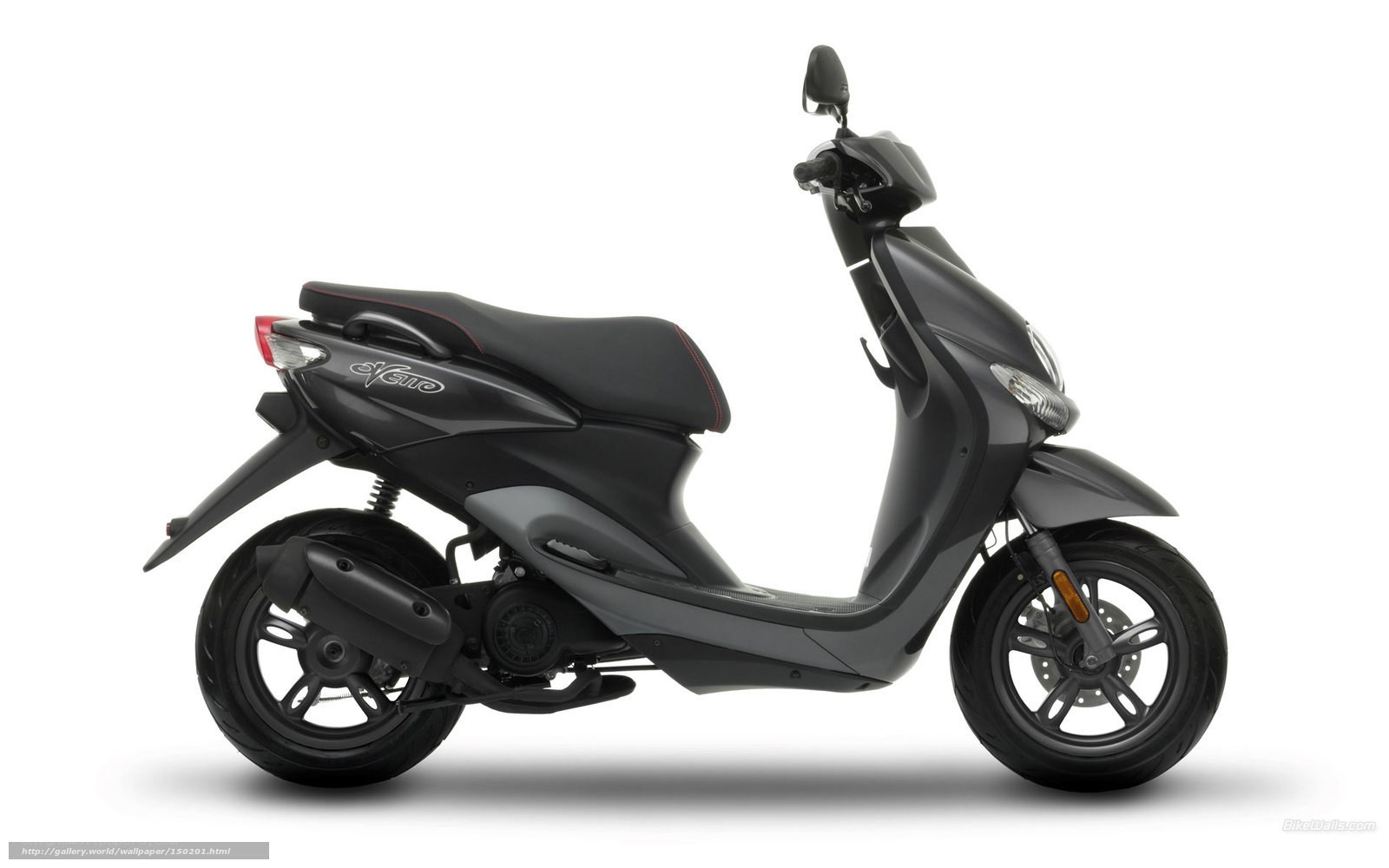 black scooter side profile