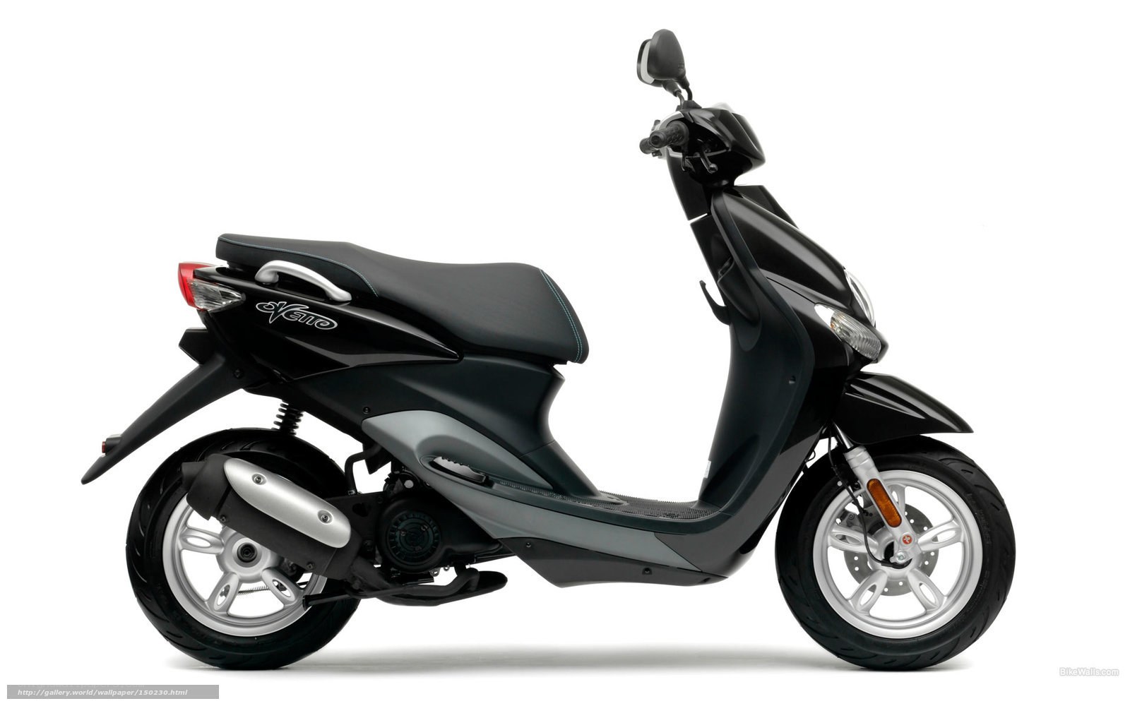 black scooter side profile