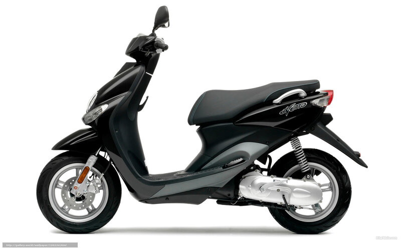 black scooter side profile