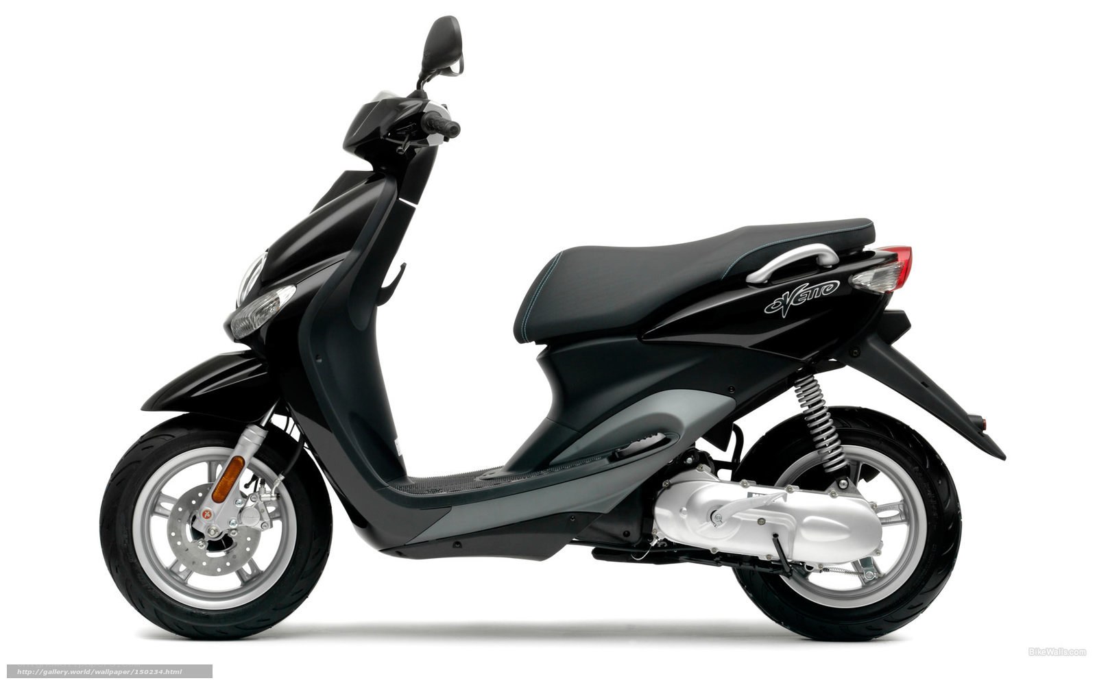 black scooter side profile