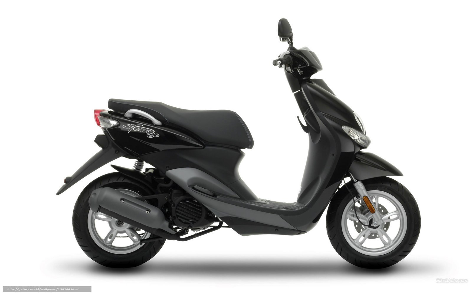 black scooter side profile