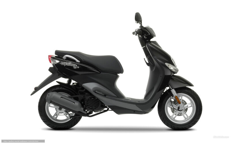 black scooter side profile