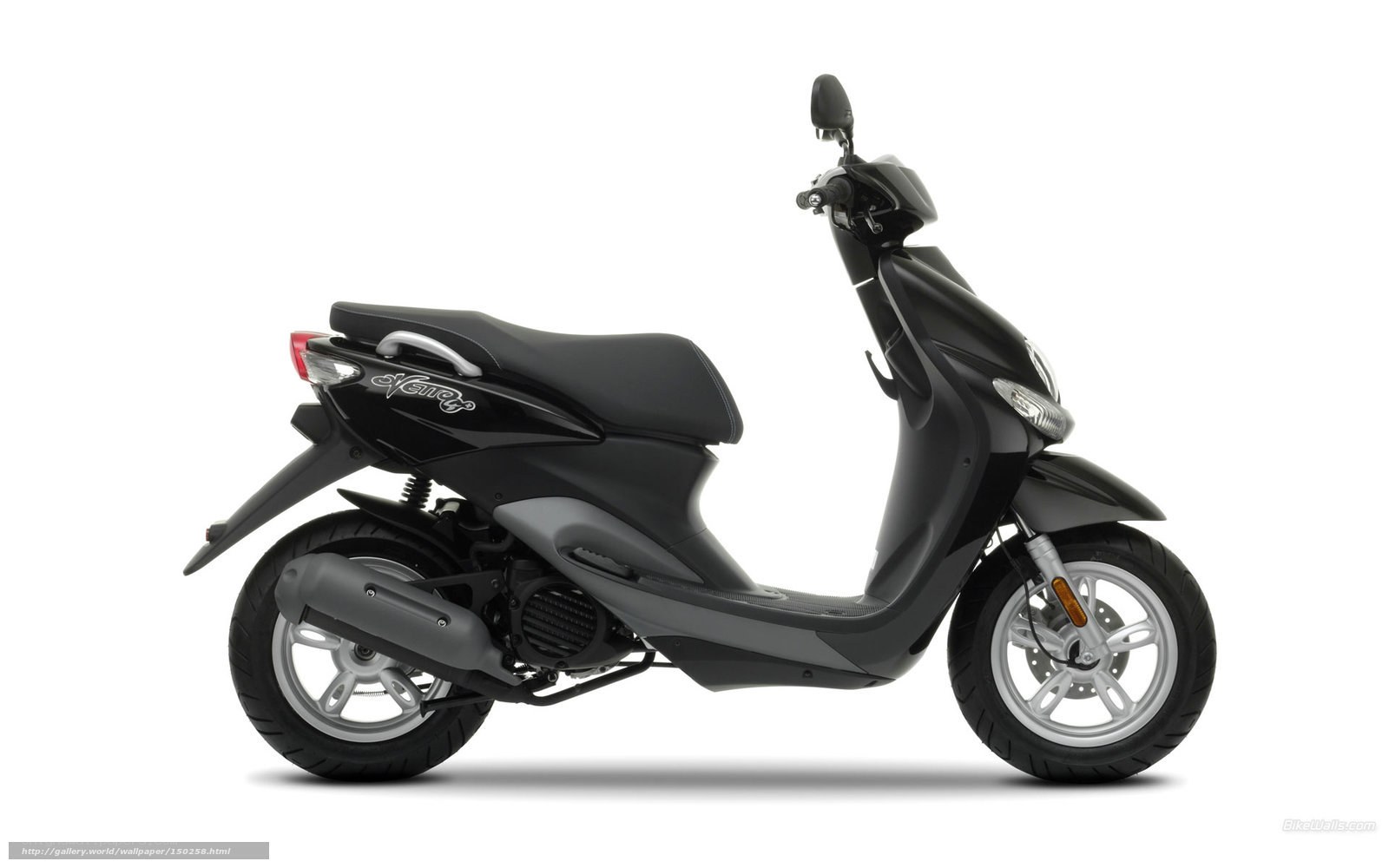 black scooter side profile