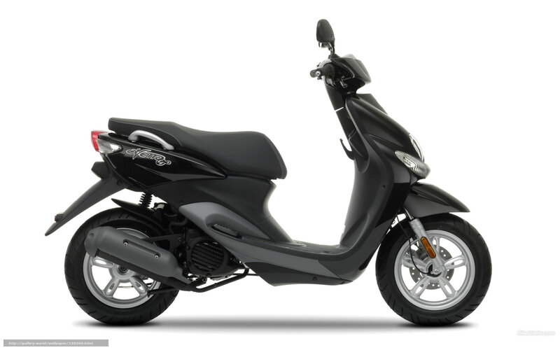 black scooter side profile
