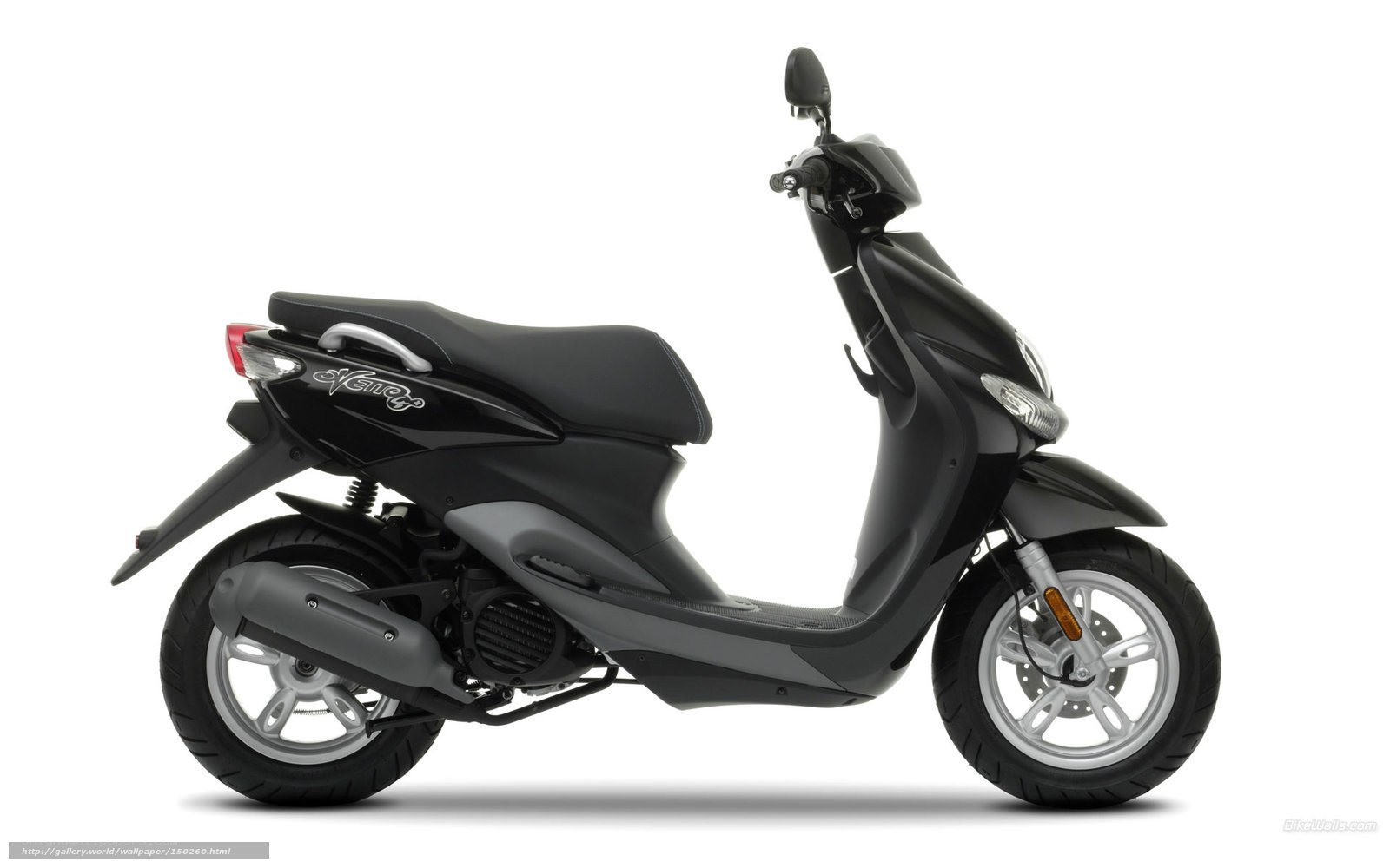 black scooter side profile