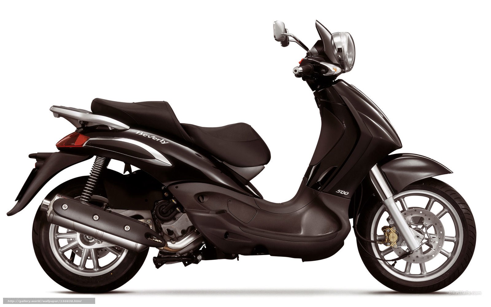 Black scooter side profile