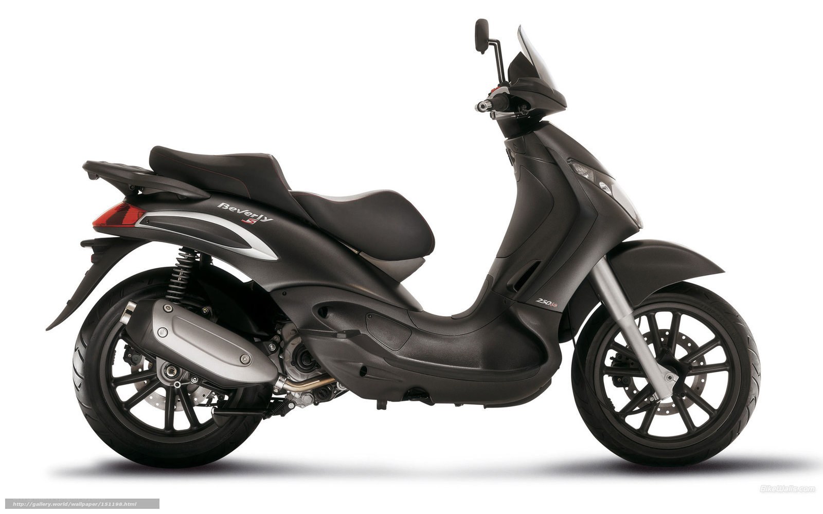 black scooter side profile