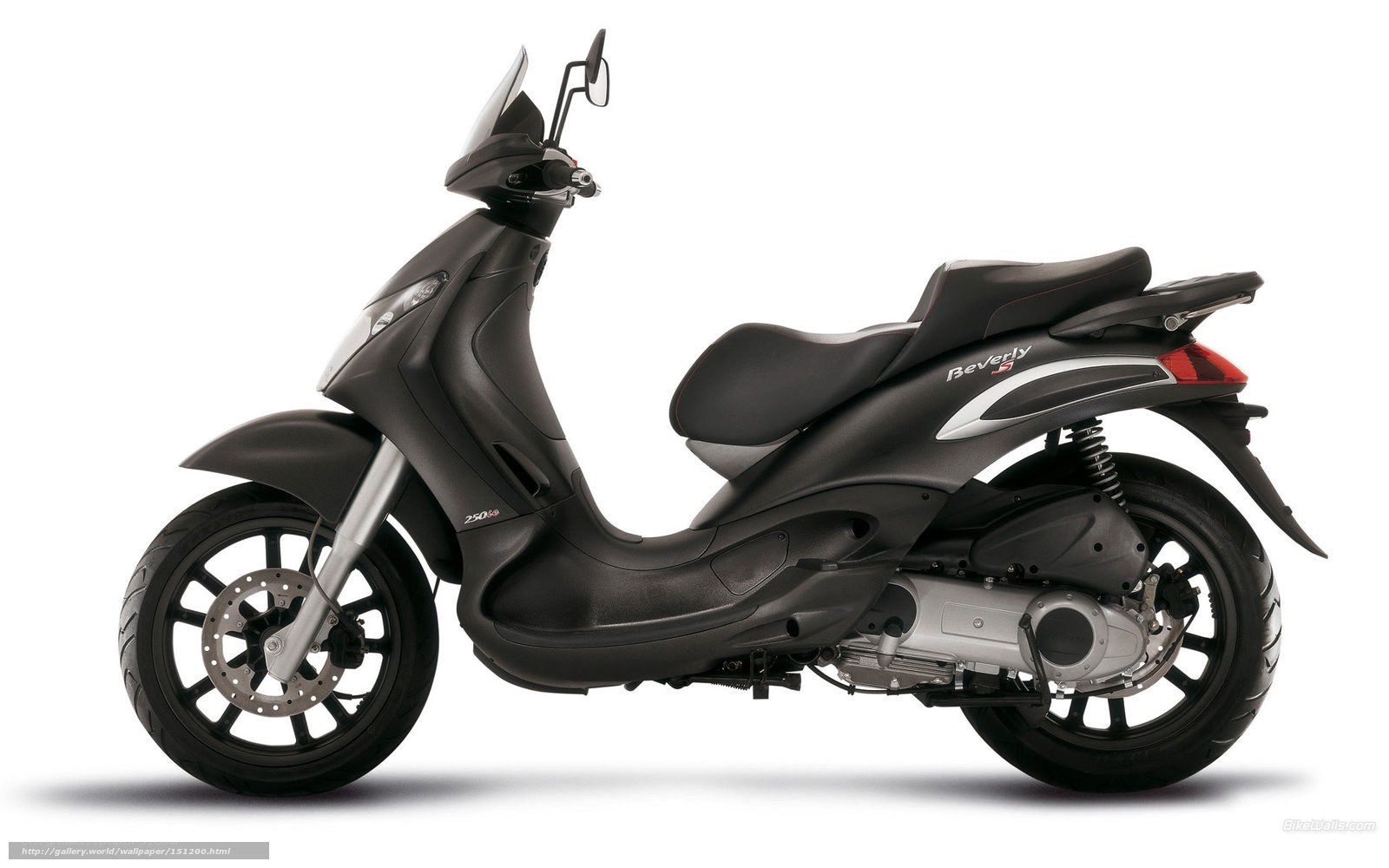 black scooter side profile