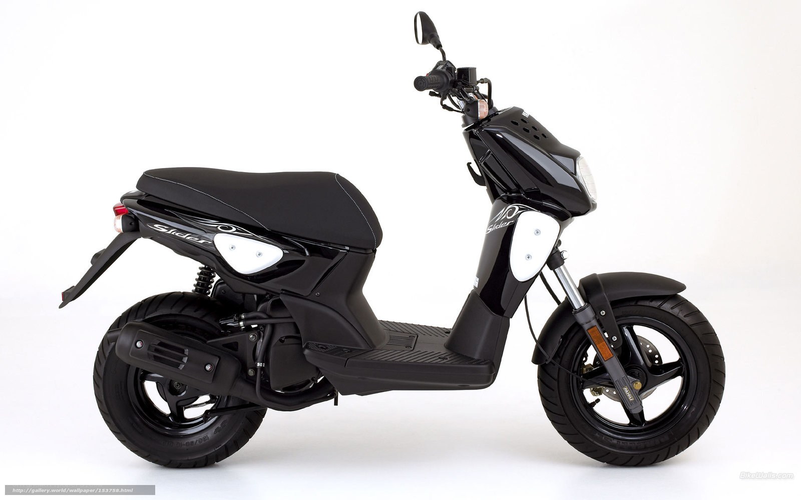 black scooter side profile