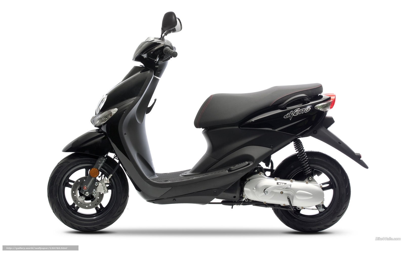 Black scooter side profile