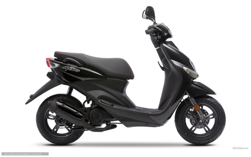 Black scooter side profile