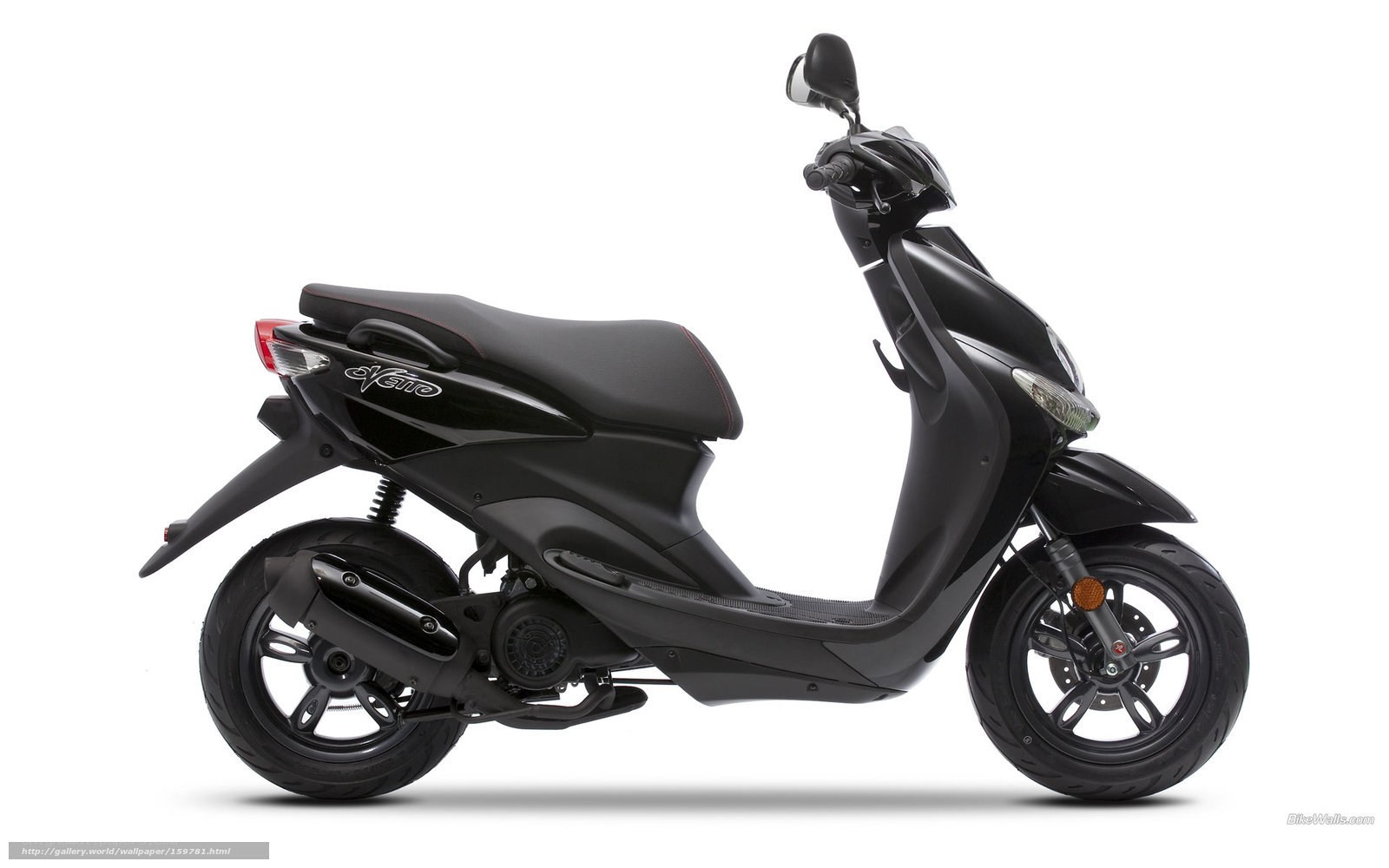 Black scooter side profile