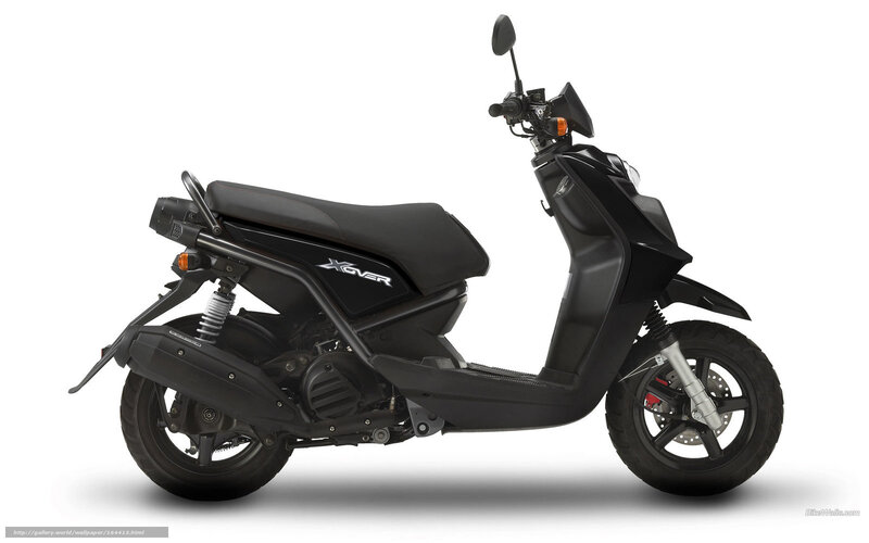 Black scooter side profile