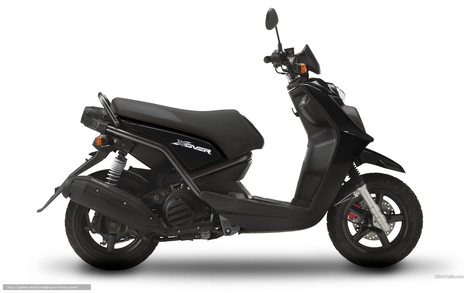 Black scooter side profile