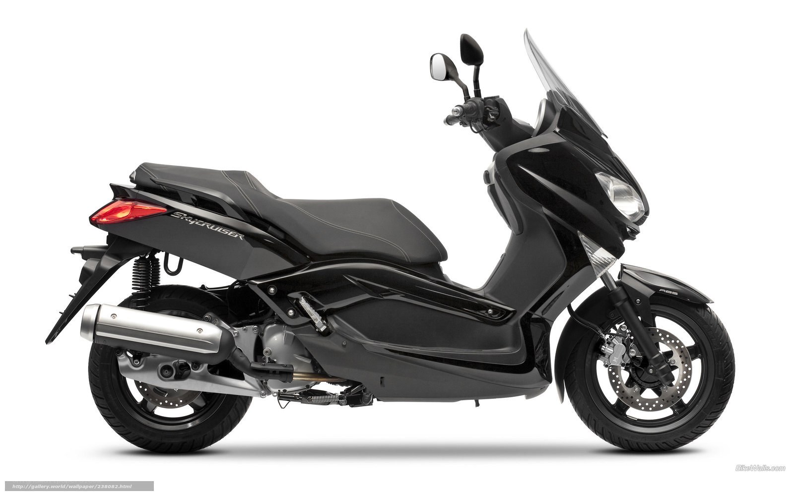 black scooter side profile