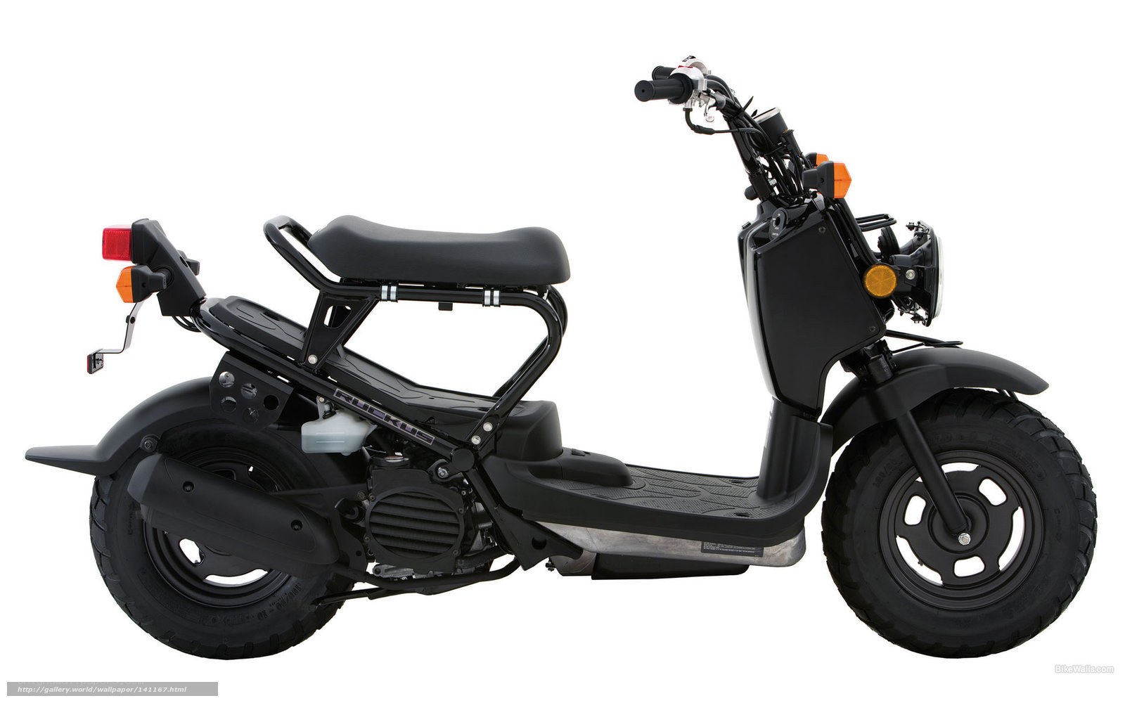 black scooter side profile