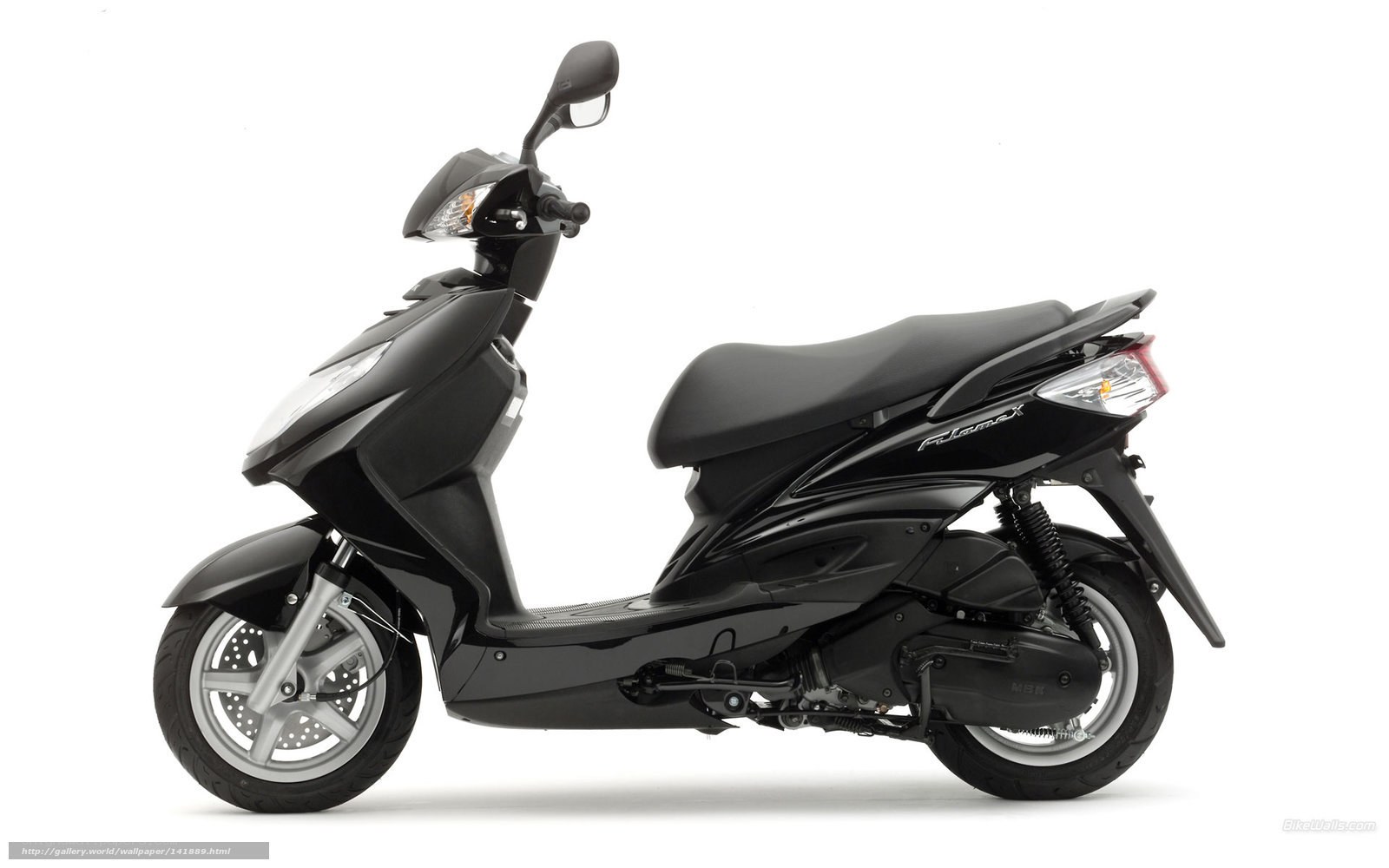 black scooter side profile