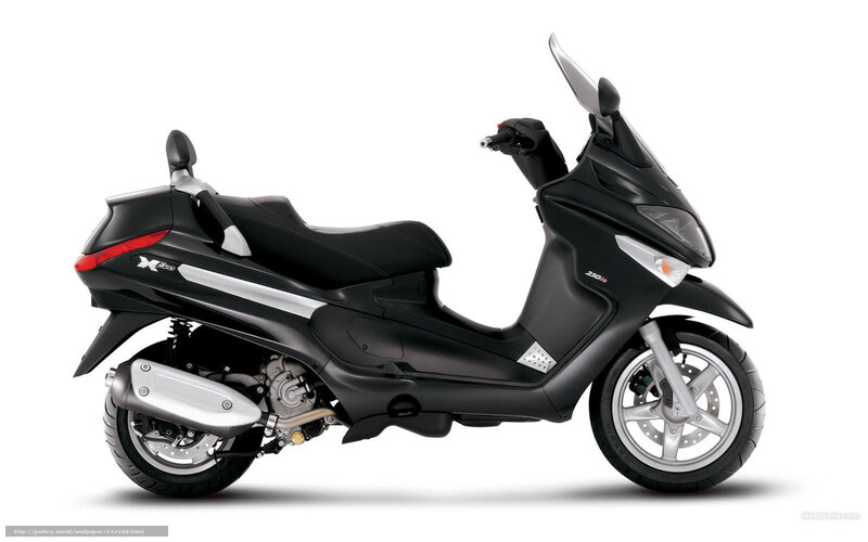 Black scooter side profile