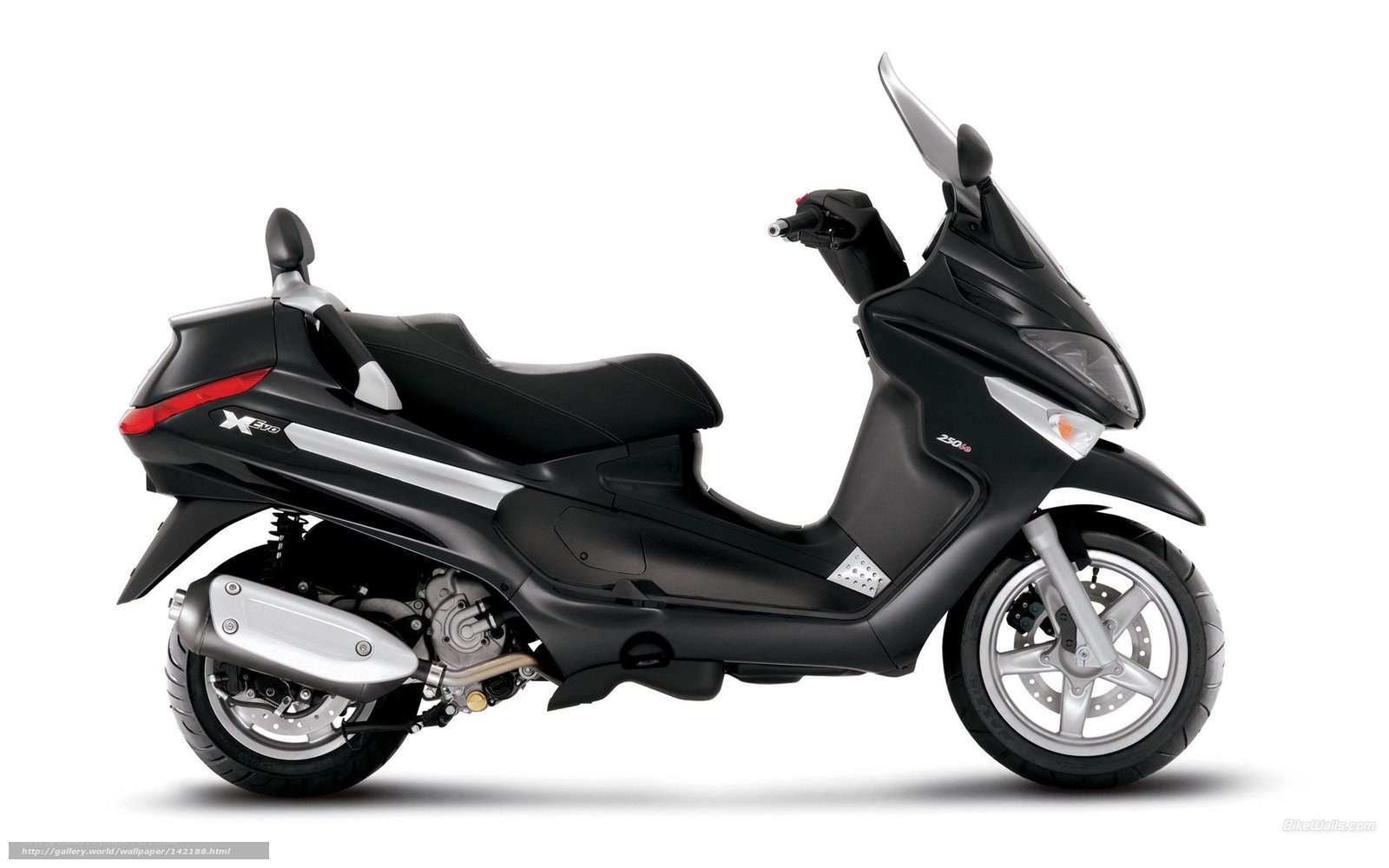 Black scooter side profile