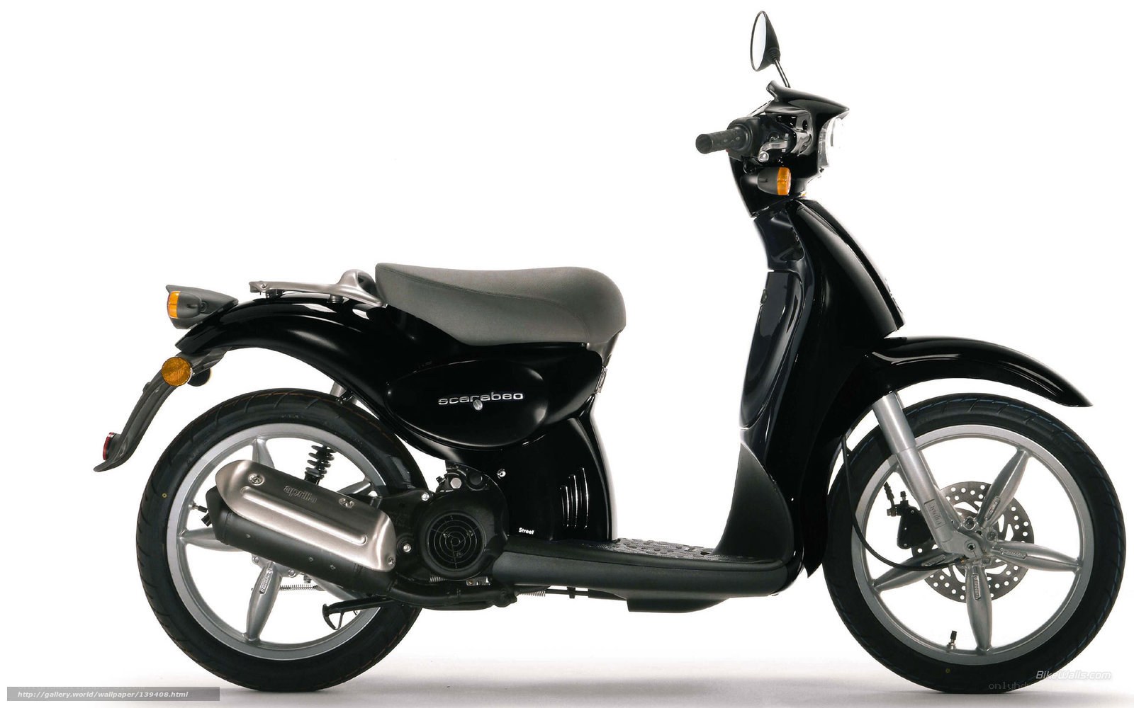 Black scooter side profile