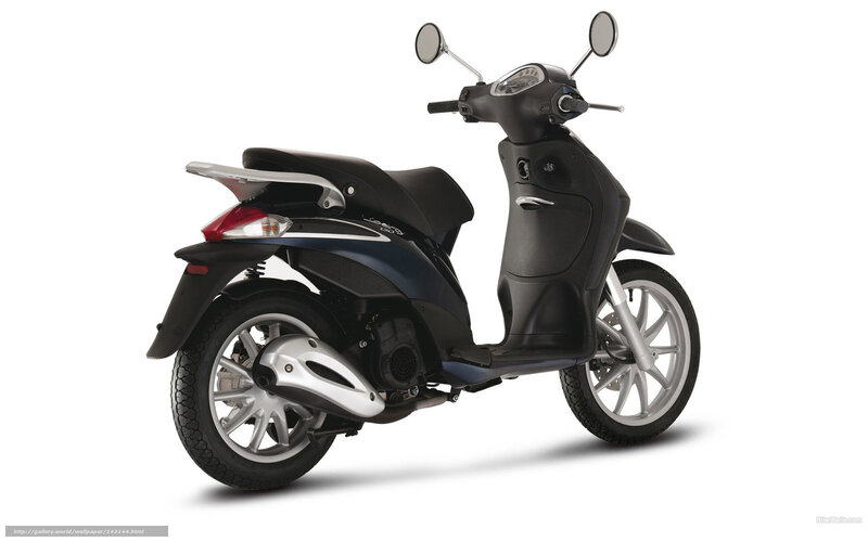 black scooter side view