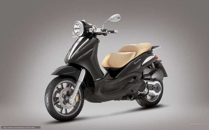 black scooter with beige seat