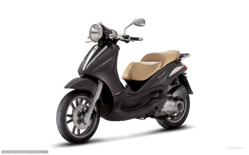 black scooter with beige seat