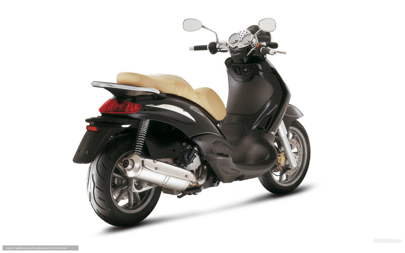 black scooter with beige seat