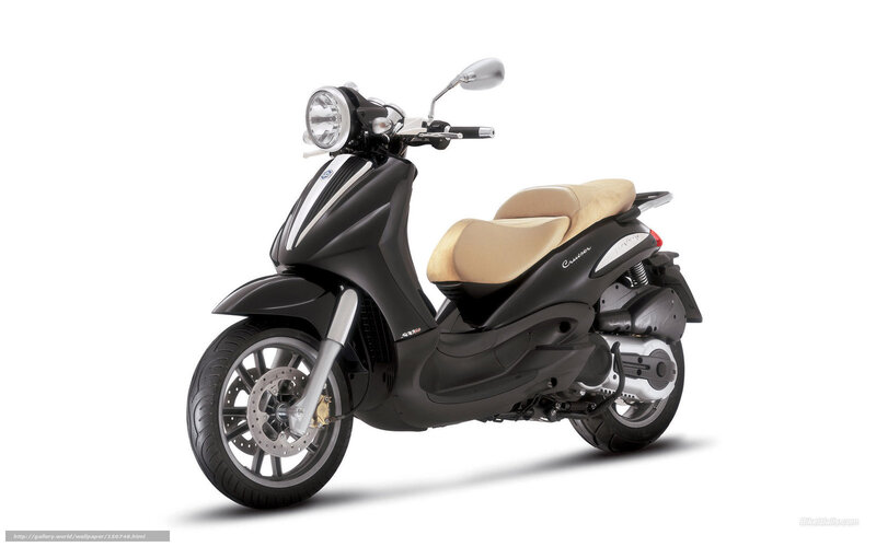 black scooter with beige seat