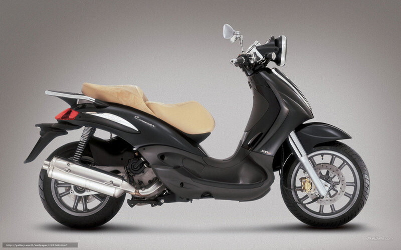 Black Scooter with Beige Seat — Neutral, Photograph, Exhaust Pipe, Headlight
