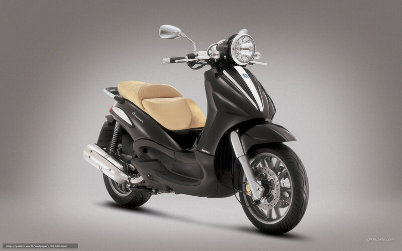 Black Scooter with Beige Seat — Neutral, Photograph, Headlight, Exhaust