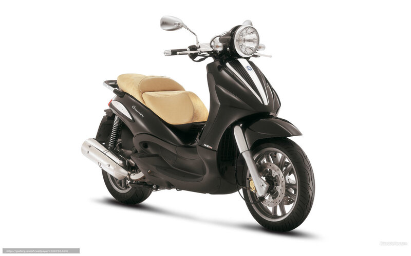 Black Scooter with Beige Seat — Neutral, Photograph