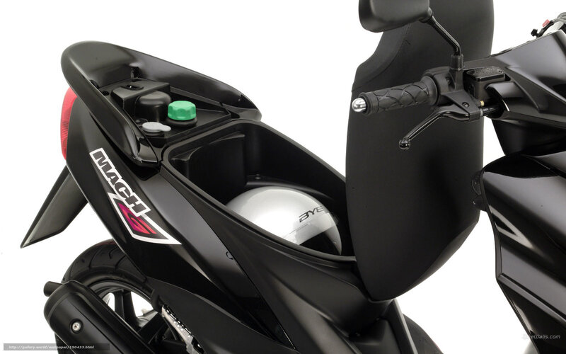 Black Scooter with Helmet — Neutral