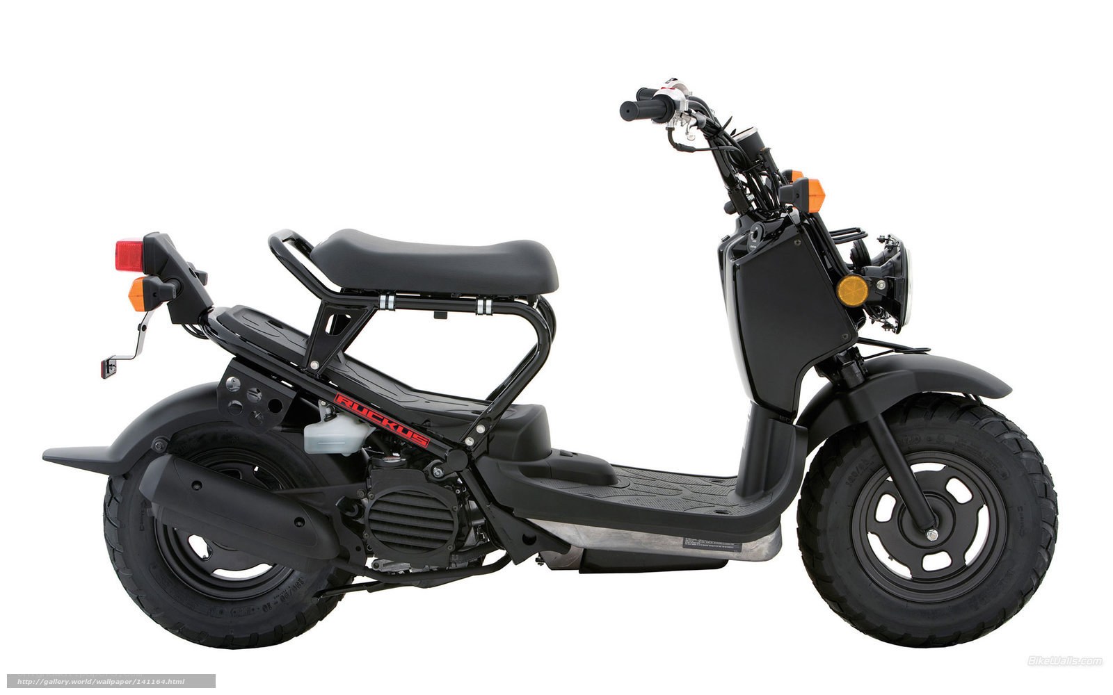 Black scooter with rack