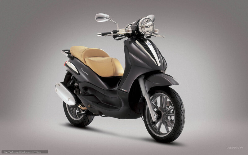 Black Scooter with Tan Seat