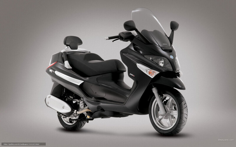 Black scooter with windscreen