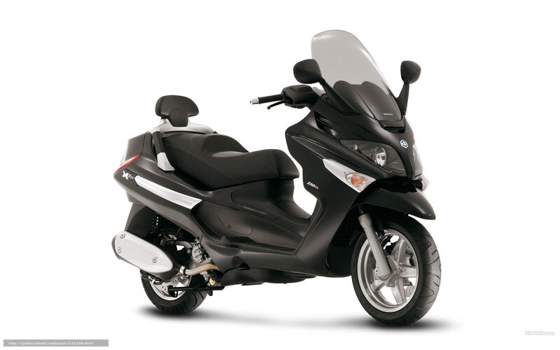 Black scooter with windscreen