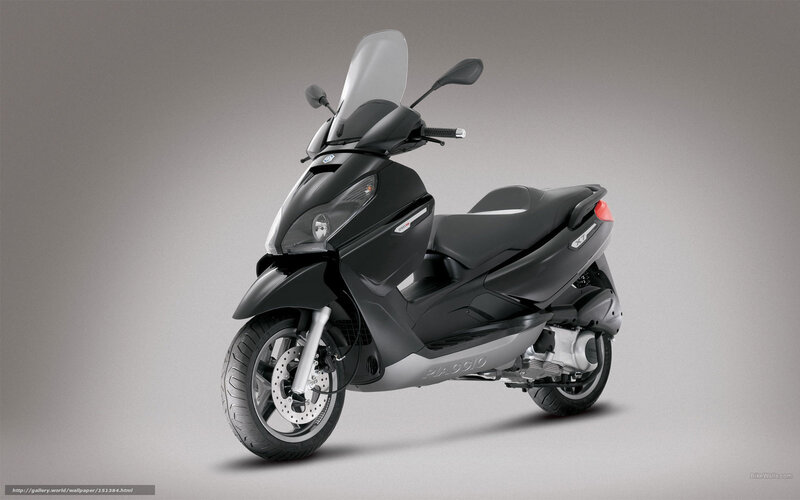 black scooter with windscreen
