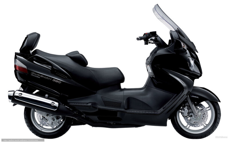 black scooter with windscreen
