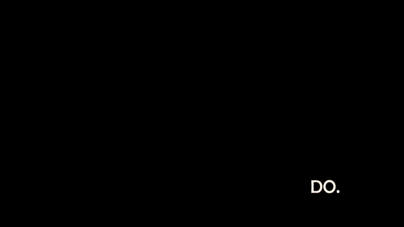 black screen with text