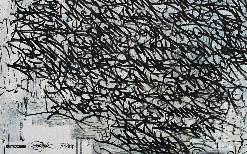 Black Scribbles on White
