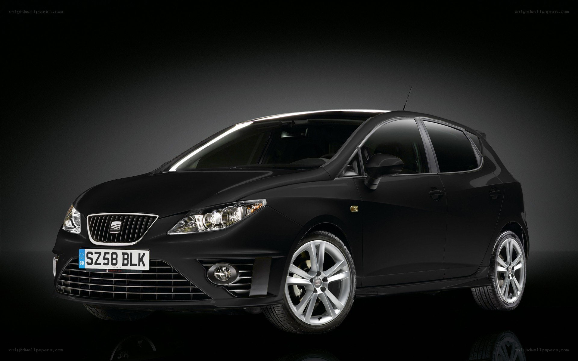 black seat ibiza car