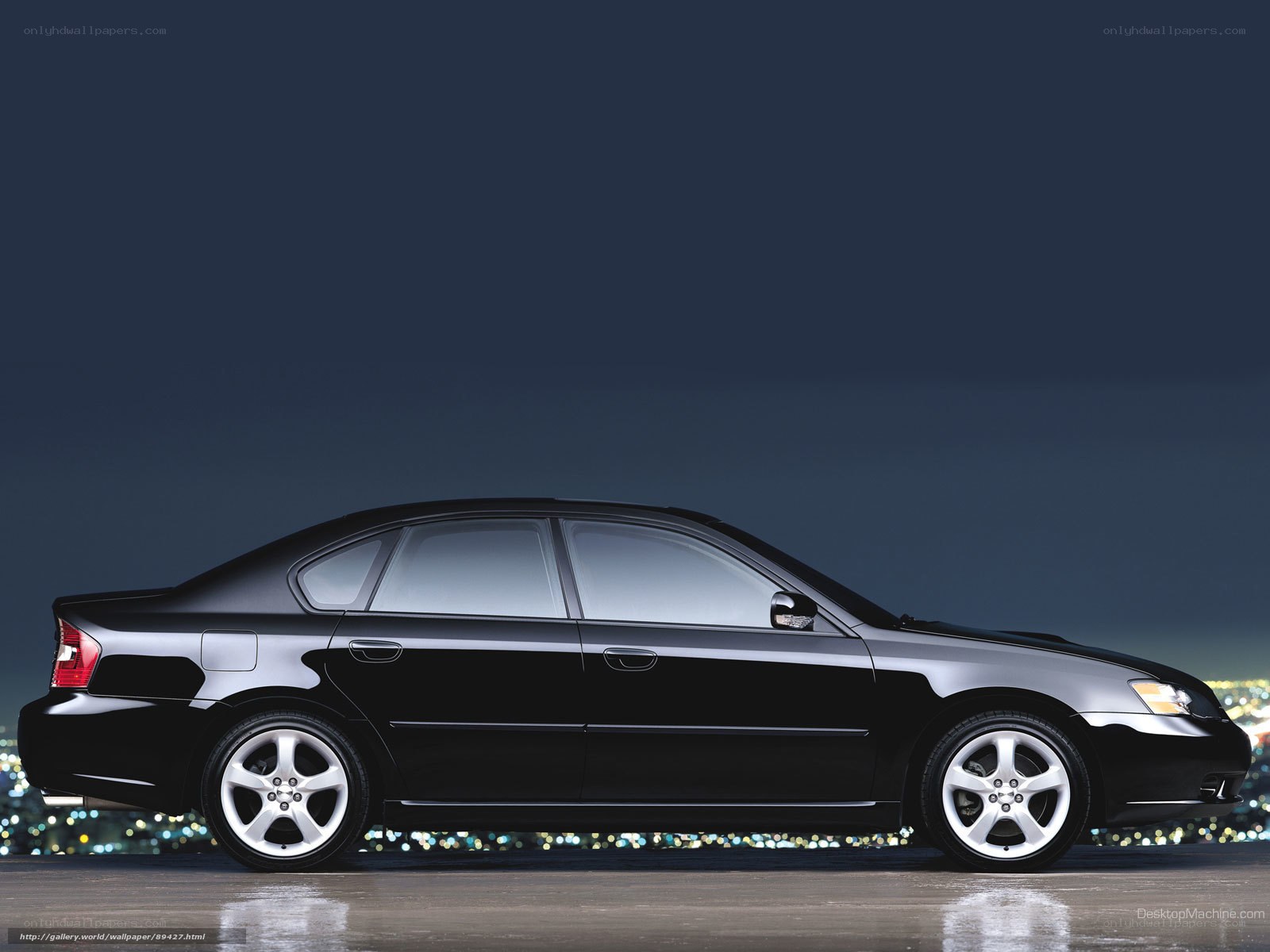 black sedan car at night